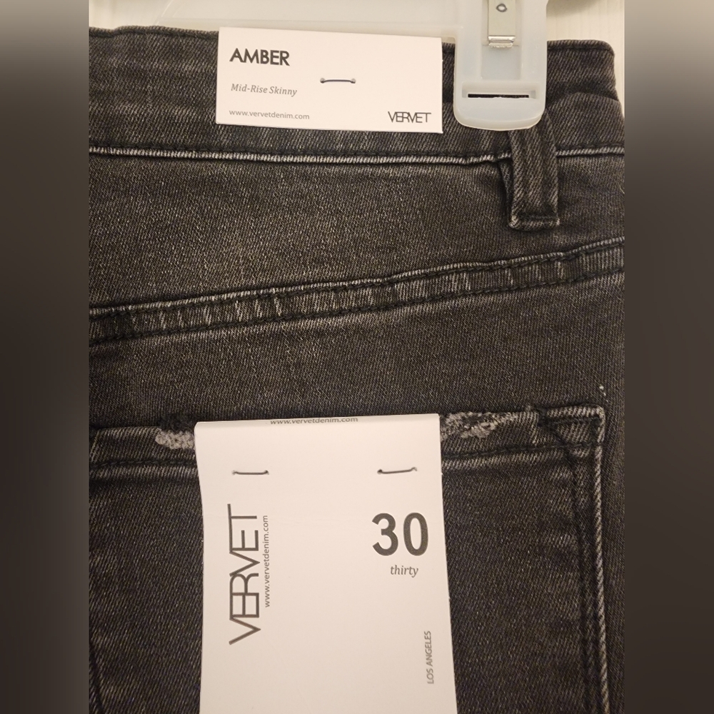 VERVET Black Distressed Skinny Jeans - Picture 5 of 7